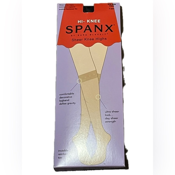 SPANX Sheer Knee Highs - Black, NWT - Picture 3 of 3